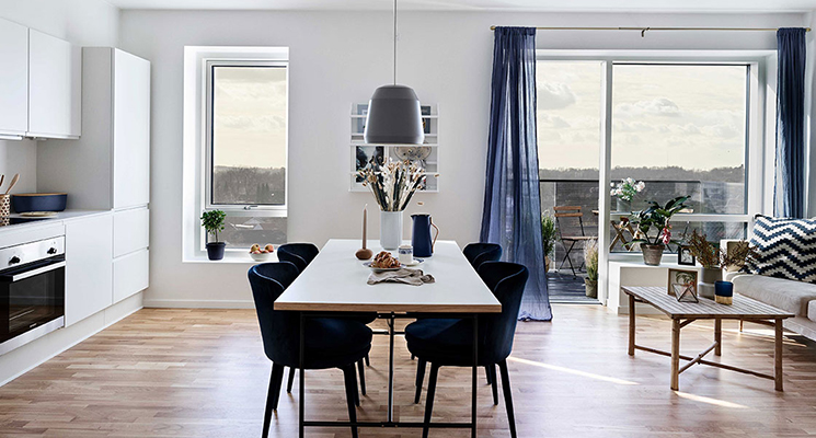 Lerholmen, Boligindretning
